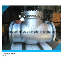 API DIN Casting Flanged Acero inoxidable Swing Válvula de retención